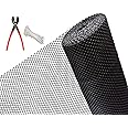 Singhal Tree Guard Net, Garden Fencing Net Virgin Plastic with 1 Cutter and 50 PVC Tags (Black, 4 ft x 5 ft)