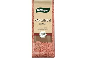 ‎BIOWAGNER BioWagner - Bio Kardamom gemahlen | verfeinert süße Desserts, asiatisch oder orientalische Rezepte | naturbelassene Bio-Zutaten | recyclebare Verpackung | 20 g