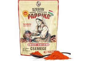 ‎HENCHER Ungarisches Paprikapulver edelsüß aus Szeged, Ungarn (100g) Mildes Paprikagewürzpulver, nicht gentechnisch verändert, ohne Zusatzstoffe