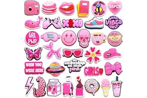 Acuiwer Charmes de Chaussure Pins pour Crocs, Breloque pour Sabots Sandales Pins Crocs, Crocs Charms Crocs Accessoires pour Filles Garçons Cadeau Noël ou d'anniversaire