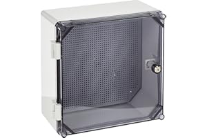 ELEKTRO-PLAST UNI-0/T - Armadio con serratura, 300 x 300 x 160 mm, armadio di distribuzione, alloggiamento industriale, colore: bianco