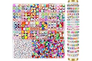 2 300 st pärlor för barngängning, pärlor för tillverkning av armband | Armband pärlor, polymerlera, hantverk, födelsedagspresenter, för flickor 6–12 år