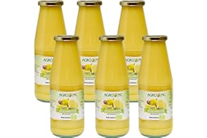 AGRO PIC Agropic Succo di Bergamotto Puro Bio, 720 ml, Bergamotto Succo Puro Biologico, 6 bottiglie, Senza Zuccheri Aggiunti e Conservanti, Realizzato in Calabria