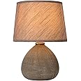 LUCIDE Ramzi Table Lamp Diameter 18 cm 1 x E14 Brown
