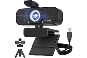 SZGIARUY 1080P HD Webcam für PC mit Autofokus & Noise Cancelling Mic Plug and Play Computer Kamera für Videokonferenzen, Online-Kurse, Live-Streaming - Ideal für Remote-Arbeiter, Studenten, Gamer
