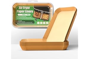 Fishoney Carta Forno Fogli, Carta Forno, Carta da Forno, Carta Forno per Friggitrice Ad Aria, Carta per Friggitrice Ad Aria, Antiaderente/Impermeabile e Antiolio (22x14cm/100 pezzi) (22x14cm100pezzi)