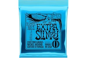 Ernie Ball Extra Slinky Nickel Wound Electric Guitar Strings - 8-38 Gauge
