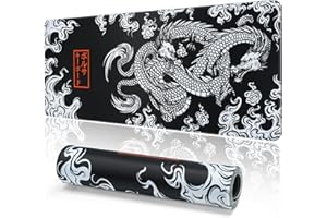 EFISH Gaming Mouse Mat Large Mouse Pad (31.5" x 11.8") Washable Laptop Desk Pad, Japanese Keyboard Pad, Non-Slip Rubber Base Desk Mat for MacBook, PC, Laptop, Office