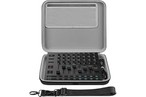 Geekria Étui de transport pour interface audio, compatible avec Novation Launch Control XL 3, sac de voyage portable en EVA à coque rigide (gris foncé)
