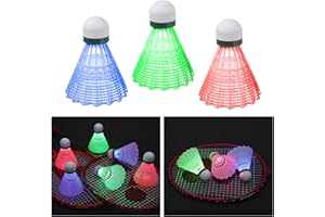 XiYee Bádminton LED, 6 Piezas LED de Bádminton, Iluminación de Pelotas de Bádminton, Estabilidad y Durabilidad Volante Colorido de Iluminación para Actividades Deportivas al Aire Libre e Interiores