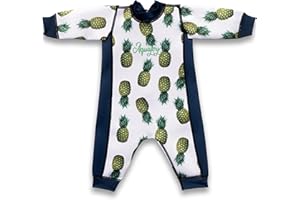 Aquajoy Warmsy – dwustronny kostium kąpielowy dla niemowląt klasy premium, wzór 2 w 1, bardzo ciepły niemowlę, niemowlę, noworodek i dzieci, kostium kąpielowy dla niemowląt, dla chłopca i dziewczynki, ciepły strój kąpielowy dla niemowląt