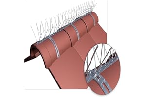 powerpreis24® Firsthalter für Taubenabwehr Vogelabwehr Dachfirst Giebelhalter