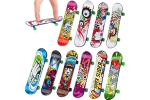 VDFJEK 10Pcs Finger Skateboards, Mini Skateboards for Kids Finger, Fingerboard, Mini Skateboard, Finger Skateboard, Mini Skateboards, Finger Boards, Mini Skateboards, Mega Fun