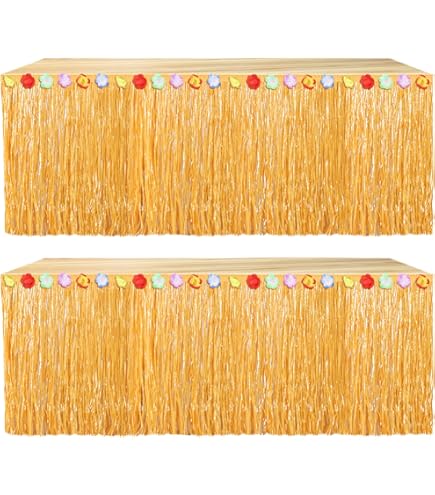 Brenzoos - Hawaiiaanse Tafelrok Voor Luau-party En Tropisch Themafeest (goud) Met Grill, Strand En Tiki De Tavola 8721429545942 Brenzoos - Hawaiiaanse Tafelrok Voor Luau-party En Tropisch Themafeest (goud) Met Grill, Strand En Tiki De Tavola 8721429545942