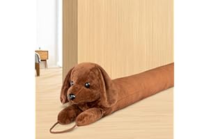 WOCHITV Zugluftstopper für Türen, 92cm Schwerer Türzugstopper Zugluftstopper für Fenster Dachshund unter der Tür Zugluftstopper Geräuschblocker für Tür unten Luftdichtung Isolierung und Schallschutz
