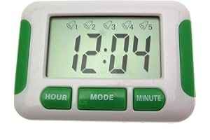 IAS Medication Reminder Compact Five Alarm & Countdown Pill Reminder