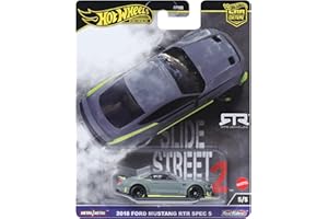 Hot Wheels Premium Ford Mustang RTR, Car Culture Circuit Legends-Fahrzeuge für Kinder ab 3 Jahren und Erwachsene Fans und Sammler, Premium-Kollektion von Car Culture im Maßstab 1:64, HKC85