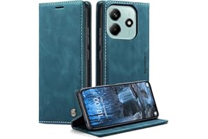 Monweicz Handyhülle für Xiaomi Redmi Note 14 5G Hülle Premium Lederhülle Klappbar Flip Case Tasche Magnet Kartenfach Standfunktion Klapphülle Schutzhülle für Xiaomi Redmi Note 14 5G - Blaugrün