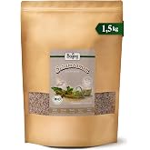 Biojoy Organic Sesame Seeds, White, Unpeeled, Whole 1.5 kg | From Uganda, ideal for bread, sprinkle or eat, Sesamum indicum L