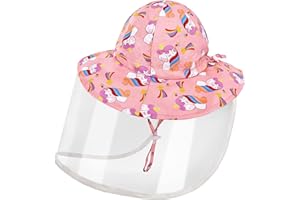 Gifts Treat Cappello da Sole Estivo per Ragazze, Pieghevole, in Morbido Cotone, a Tesa Larga