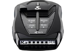 Cobra RAD 480i Laser Radar Detector for Cars – Long Range Bluetooth Speed Camera Detector with OLED Display, Laser Eye Front and Rear Detection, Digital Signal Processing and Drive Smarter App