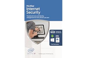 McAfee Internet Security | 10 Devices | 1 Year | PC/Mac/Android | Download Free Upgrade to latest version 2024 / 2025