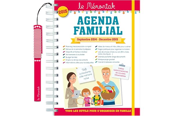 Agenda familial Mémoniak 2014-2015