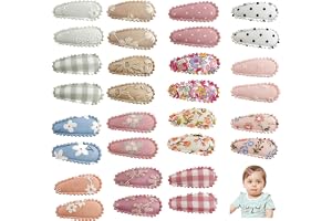 VelvetGlow 30 stycken babystänger, 15 färger bedårande hårklämmor för barn, minihårtillbehörsset för flickor, småbarn, spädba