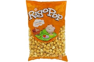 MAÎTRE PRUNILLE - RIGOPOP - Pop Corn Sucré Mushroom - Saveur Caramel - Maïs Éclaté - Prêt À Déguster - À partager - Fabrication Française - Sachet 400 g