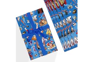 Papel de Regalo One Piece, Papel Regalo Infantil One Piece Luffy,One Piece Merchandise,PQKL-party 5 Hojas 51*75cm Papel Envolver Regalo One Piece,Anime Papel Regalo Navidad Rollo Decoración Festival