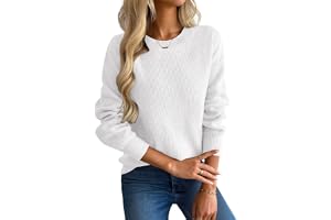 Damtröjor UK rund hals höst vinter tröja ledig långärmad pullover | Elegant | Varm