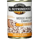 IL NUTRIMENTO Weisse Bohnen natur (Cannellini) - ohne Salz, 12er Pack (12 x 400 g)