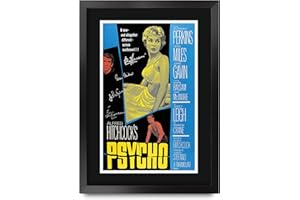 HWC Trading FR A3 Psycho Anthony Perkins Regali Stampato Poster Firmato Autografo Immagine Per Film Memorabilia Tifosi - A3 Framed