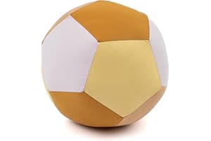 Fabelab Pelota de tela para bebé, apta para lavadora, 100% algodón orgánico, pelotas suaves para coordinación de manos y ojos