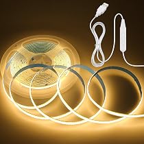5V USB LED Streifen, 3m Warmweiß & Dimmbar – Perfekt Für TV Hintergrundbeleuchtung & Heimdekoration
