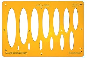 BOCIANELLI 20 Degrees Ellipse Ellipses Shapes Symbols Drawing Drafting Template Stencil
