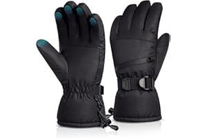 ATERCEL Ski Gloves -30°F Waterproof Thermal Gloves, Warm Touch Screen Winter Gloves for Men
