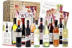 ‎BOXILAND BOXILAND® Wein Geschenk Set [ERSTKLASSIGES WEINPROBE SET] - Weingeschenke für Frauen & Männer - Weinset Geschenk - Rotweine & Weißweine Set Geschenkbox - Wine Tasting Set Weinpaket Box (12x0,25l)