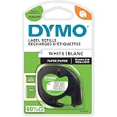 DYMO LetraTag Kağıt Şerit (12mm x 4 mt), Beyaz (59421)
