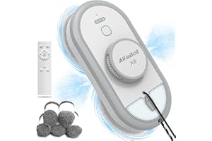 ‎ALFABOT AlfaBot X8 Fensterputzroboter, Elektrischer fensterroboter Window Cleaner Robot, Automatischer Wassersprüher, 50ml Wassertank