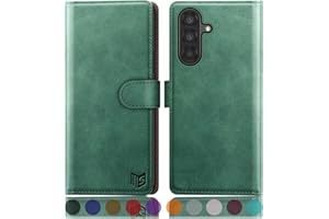 SUANPOT Funda para Samsung Galaxy A56 con Tapa【Bloqueo RFID】de Cuero PU Cierre Magnético，Soporte Plegable，Ranura para Tarjeta Cover para Samsung A56 Phone Case Verde Claro