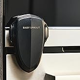 BABY SPROUT® Oven Lock for Baby Proofing | 1pc Black Child Safety Lock for Oven Doors | No Tools or Drilling Required | Child