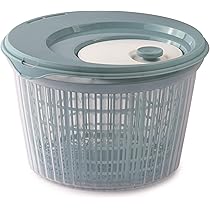 Centrifuga Per Insalata Ulaop 4 LT - Bianca Trasparente, BPA Free, Made In Italy | Asciuga Verdure Con Fori Di Scolo - Foto 13