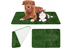 GOEDCH Återanvändbar hundtoalett gräsmatta: 50 × 70 cm, högkvalitativ konstgjord gräsmatta för hundar