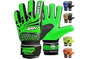 RAXAN Kids Junior Goalkeeper Gloves Boys and Girls Training Gloves Non-slip Wear Resistant Latex Material to Give Goalie Protection to Prevent Injuries