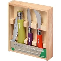 Opinel Sécateur Ardoise - 3 Positions - Lame Inox - Manche Hêtre - Verrouillage Sécurité - Jardinage Pro