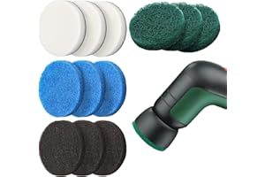 ‎ZENITHFAST 12x 4-in-1 Ersatzbürsten für Bosch Universal Brush 6033/Aufsatz für Bosch Universal Brush/Hochleistungs-Mikrofaser Pad,Leicht Wechselbar für Bad/Küche/Garten