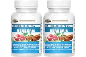 HYPER ADVANCED ENGINEREED FOOD GLICEM CONTROL BERBERIS 120 Compresse Berberina Cannella Gymnema Acido Alfa Lipoico Cromo Livello di Glicemia Metabolismo
