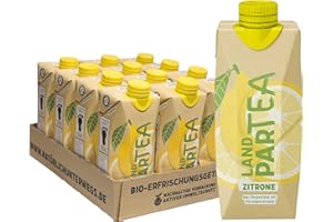 ‎LANDPARK LandparTEA Zitrone | Landpark | Bio-Eistee mit Zitronengeschmack | 1 2 x 0,5 L im Tetra Pak | ohne Kohlensäure | To Go | Wasser mit Geschmack | pfandfrei