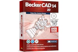 MARKT + TECHNIK BeckerCAD 14 - 2D CAD software compatible with AutoCAD and Windows 11, 10, 8 and 7 – for home design, architecture, engineering and more